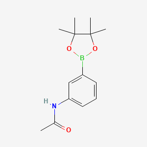 Chemical structure of 3-Acetamidophenylboronic acid pinacol ester