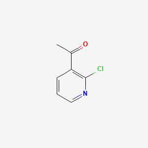 Chemical structure of 3-acetyl-2-chloropyridine