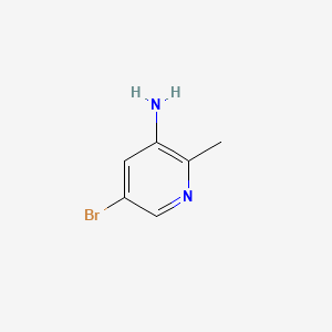 Chemical structure of 5-Bromo-2-methylpyridin-3-amine