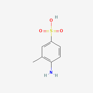Chemical structure of 4-Amino-3-methylbenzenesulfonic acid