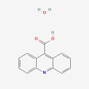 Chemical structure of 9-Acridinecarboxylic Acid Hydrate