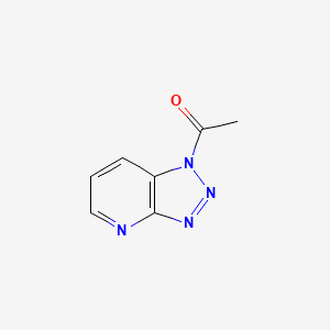 Chemical structure of 1-Acetyl-1H-1,2,3-triazolo[4,5-b]pyridine