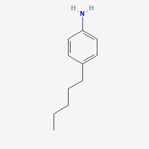 Chemical structure of 4-Amylaniline