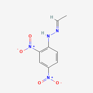 Chemical structure of Acetaldehyde 2,4-Dinitrophenylhydrazone