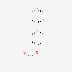 Chemical structure of 4-Acetoxybiphenyl