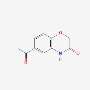 Chemical structure of 6-Acetyl-2H-1,4-benzoxazin-3(4H)-one