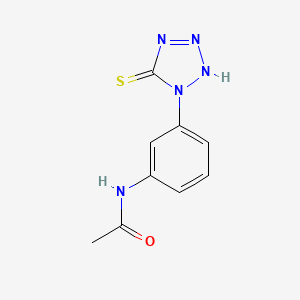Chemical structure of 1-(3-Acetamidophenyl)-5-mercaptotetrazole