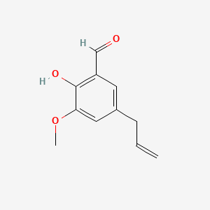 Chemical structure of 5-Allyl-3-methoxysalicylaldehyde