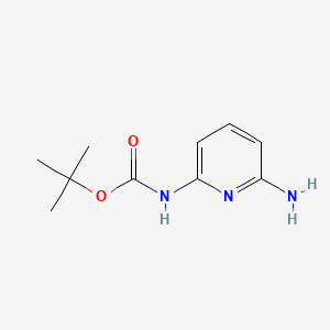 Chemical structure of tert-Butyl (6-aminopyridin-2-yl)carbamate