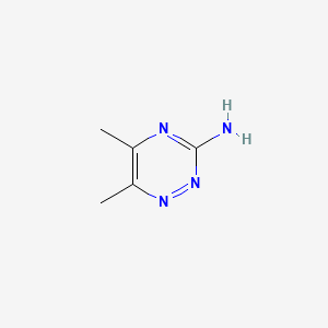 Chemical structure of 3-Amino-5,6-dimethyl-1,2,4-triazine
