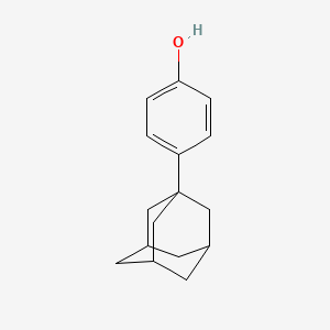 Chemical structure of 4-(1-Adamantyl)phenol