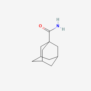 Chemical structure of 1-Adamantanecarboxamide