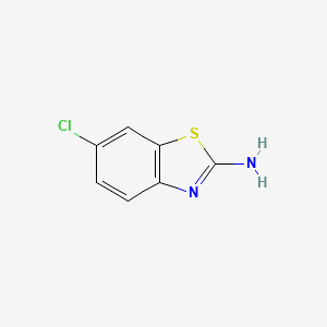 Chemical structure of 2-Amino-6-chlorobenzothiazole