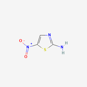 Chemical structure of 2-Amino-5-nitrothiazole