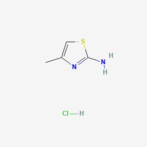 Chemical structure of 2-Amino-4-methylthiazole Hydrochloride