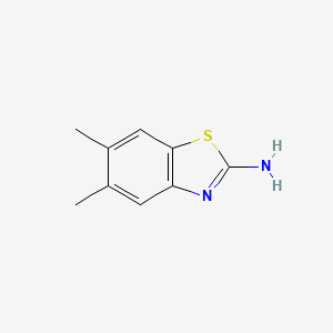 Chemical structure of 2-Amino-5,6-dimethylbenzothiazole