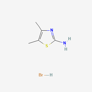 Chemical structure of 2-Amino-4,5-dimethylthiazole Hydrobromide