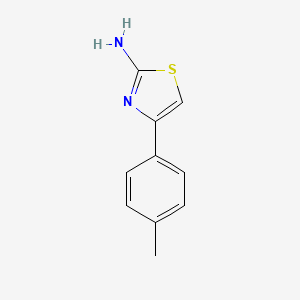 Chemical structure of 2-Amino-4-(p-tolyl)thiazole