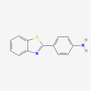 Chemical structure of 2-(4-Aminophenyl)benzothiazole