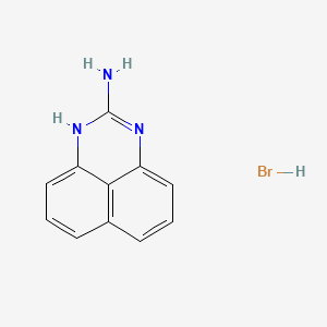 Chemical structure of Pyrimidin-2-ylaminehydrobromide sesquihydrate