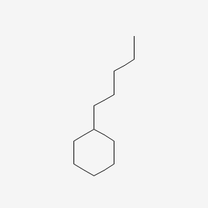 Chemical structure of Amylcyclohexane