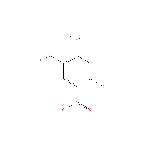 Chemical structure of 2-Amino-4-chloro-5-nitrophenol