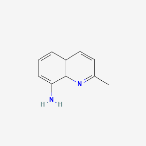 Chemical structure of 8-Amino-2-methylquinoline