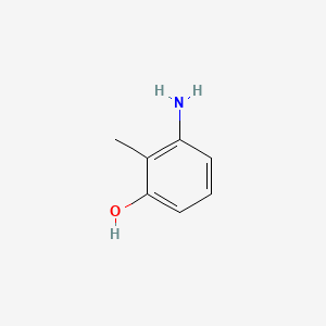 Chemical structure of 3-Amino-o-cresol