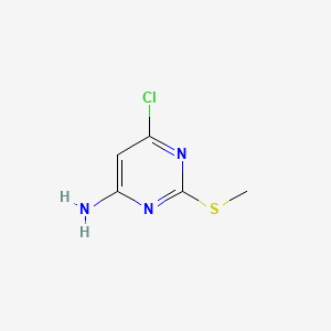 Chemical structure of 4-Amino-6-chloro-2-(methylthio)pyrimidine
