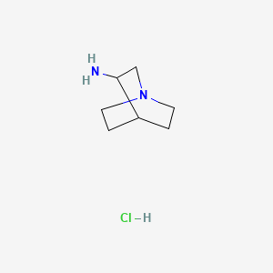 Chemical structure of 3-Aminoquinuclidine Dihydrochloride