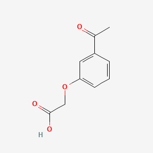 Chemical structure of (3-Acetylphenoxy)acetic Acid