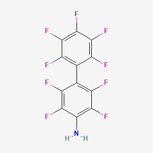 Chemical structure of 4-Aminononafluorobiphenyl