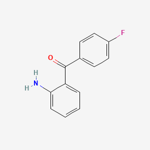 Chemical structure of 2-Amino-4'-fluorobenzophenone
