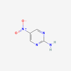 Chemical structure of 2-Amino-5-nitropyrimidine