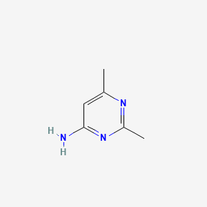 Chemical structure of 4-Amino-2,6-dimethylpyrimidine