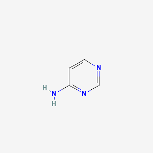 Chemical structure of 4-Aminopyrimidine