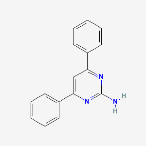 Chemical structure of 4,6-Diphenylpyrimidin-2-amine