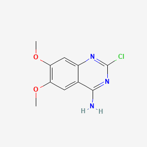 Chemical structure of 4-Amino-2-chloro-6,7-dimethoxyquinazoline