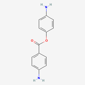 Chemical structure of 4-Aminophenyl 4-Aminobenzoate