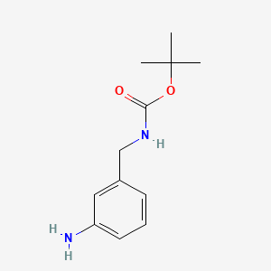 Chemical structure of 3-Amino-N-(tert-butoxycarbonyl)benzylamine