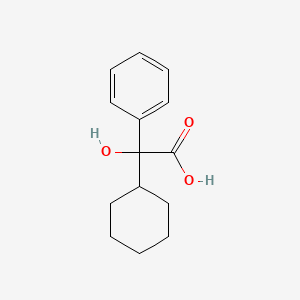 Chemical structure of α-Cyclohexyl-DL-mandelic Acid