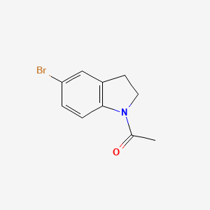 Chemical structure of 1-Acetyl-5-bromoindoline