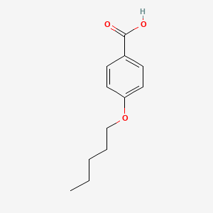 Chemical structure of 4-Amyloxybenzoic Acid