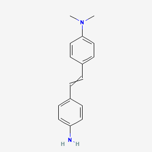 Chemical structure of 4-Amino-4'-(N,N-dimethylamino)stilbene