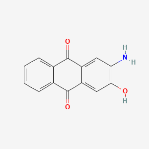 Chemical structure of 2-Amino-3-hydroxyanthraquinone