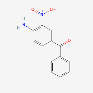 Chemical structure of 4-Amino-3-nitrobenzophenone