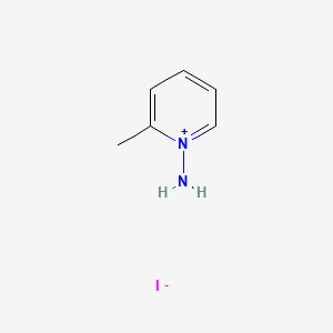 Chemical structure of 1-Amino-2-methylpyridinium Iodide
