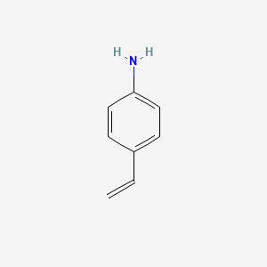 Chemical structure of 4-Aminostyrene