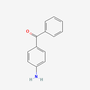 Chemical structure of 4-Aminobenzophenone