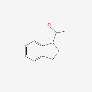 Chemical structure of 5-Acetylindan